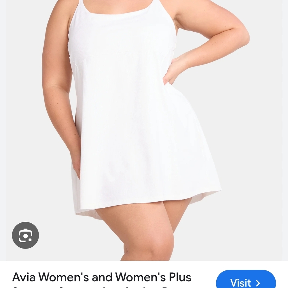 Avia White A-Line Dress